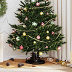 vidaXL Weihnachtsbaumständer Schwarz 40 x 40 x 21 cm Stahl