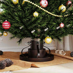 vidaXL Weihnachtsbaumständer Antikes Kupfer 40 x 40 x 20,5 cm Stahl
