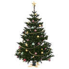 vidaXL Weihnachtsbaumständer Grün 50 x 50 x 16 cm Massives Kiefernholz