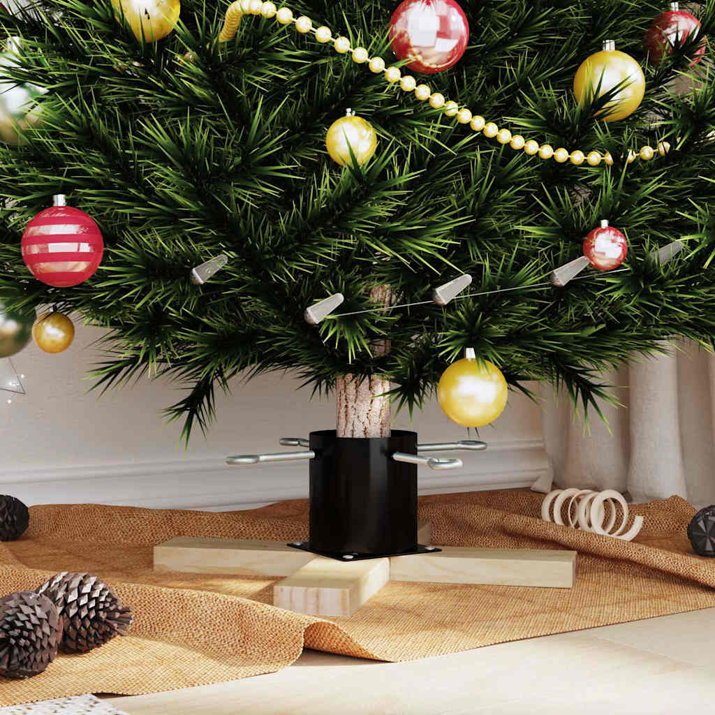 vidaXL Weihnachtsbaumständer 1.73 Schwarz 50 x 50 x 16 cm
