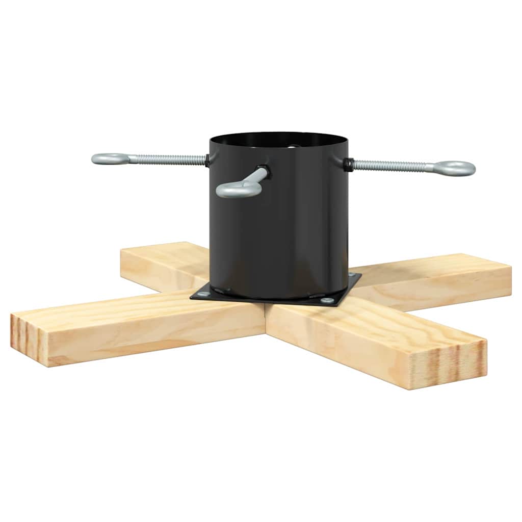 vidaXL Weihnachtsbaumständer 1.73 Schwarz 50 x 50 x 16 cm