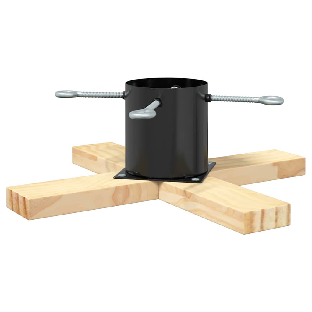 vidaXL Weihnachtsbaumständer 1.73 Schwarz 50 x 50 x 16 cm