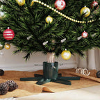 vidaXL Weihnachtsbaumständer 1.73 Grün 50 x 50 x 15,5 cm Stahl