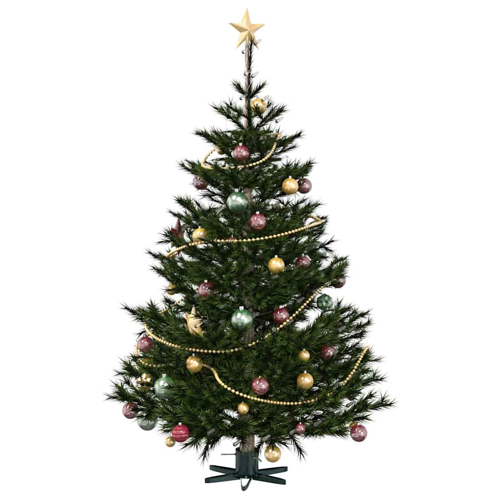 vidaXL Weihnachtsbaumständer 1.73 Grün 50 x 50 x 15,5 cm Stahl