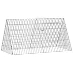 vidaXL Hühnerkäfig Silber 110 x 55 x 55 cm Verzinkter Stahl
