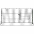 vidaXL Hühnerkäfig Silber 110 x 55 x 55 cm Verzinkter Stahl
