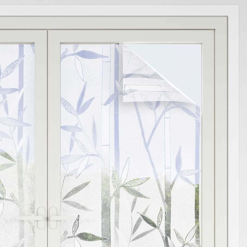vidaXL Statische Fensterfolie Bambus-Muster 45 x 500 cm PVC