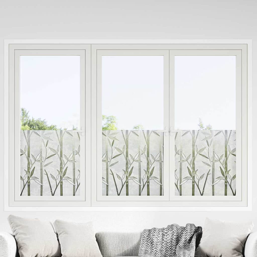 vidaXL Statische Fensterfolie Bambus-Muster 45 x 500 cm PVC