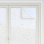 vidaXL Statische Fensterfolie Blumen-Muster 45 x 500 cm PVC