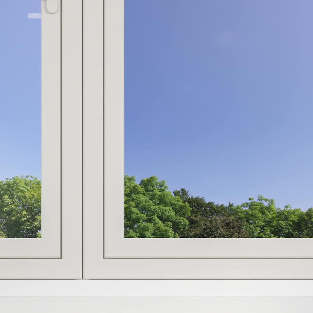 vidaXL Statische Reflektierende Solarfensterfolie Silber 45 x 2000 cm