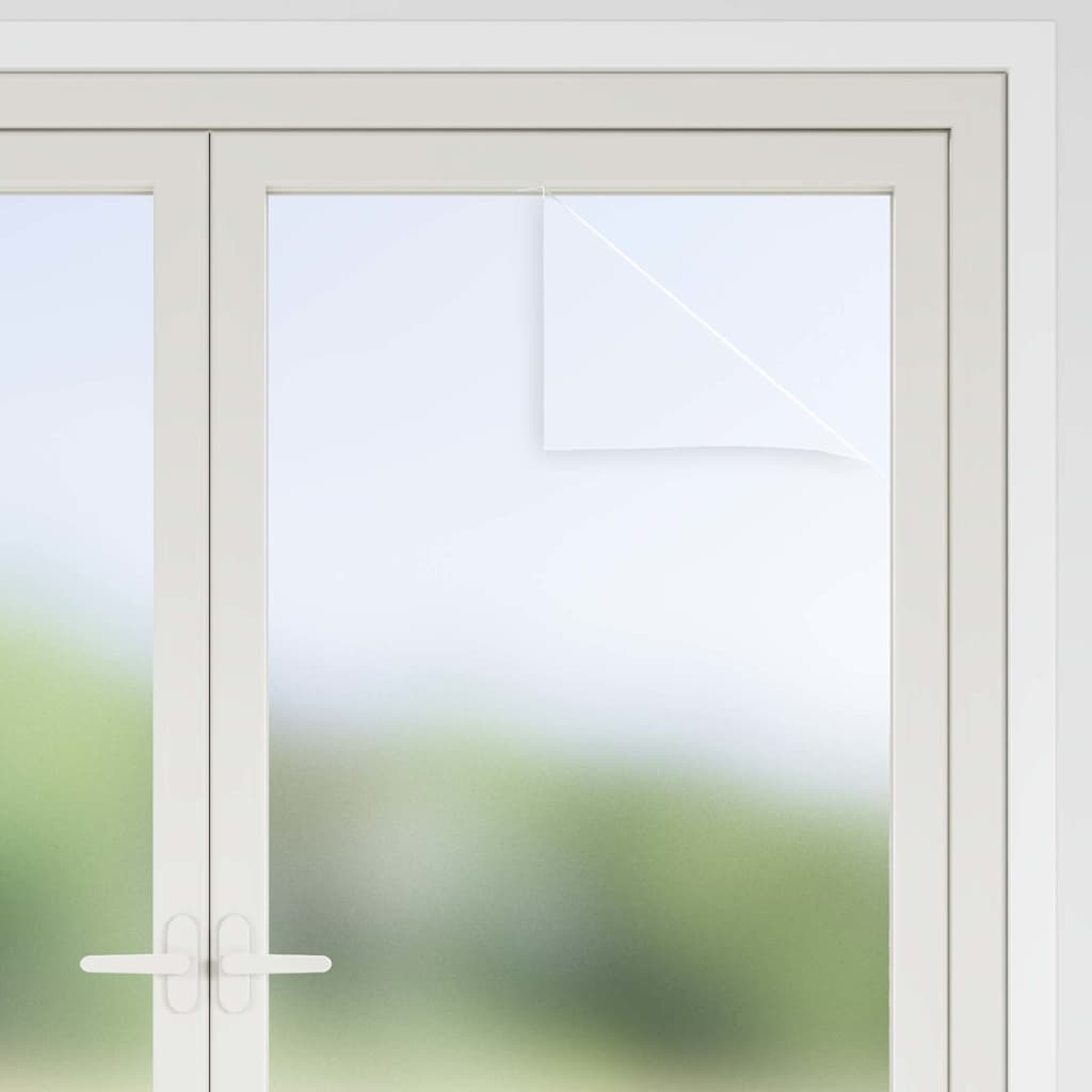 vidaXL Selbstklebende Fensterfolie Frostiges Grau 45 x 2000 cm PVC