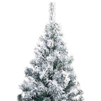 vidaXL Künstlicher vorbeleuchteter Weihnachtsbaum Grün 400 cm PVC