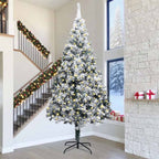 vidaXL Künstlicher vorbeleuchteter Weihnachtsbaum Grün 400 cm PVC