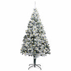 vidaXL Künstlicher vorbeleuchteter Weihnachtsbaum Grün 400 cm PVC