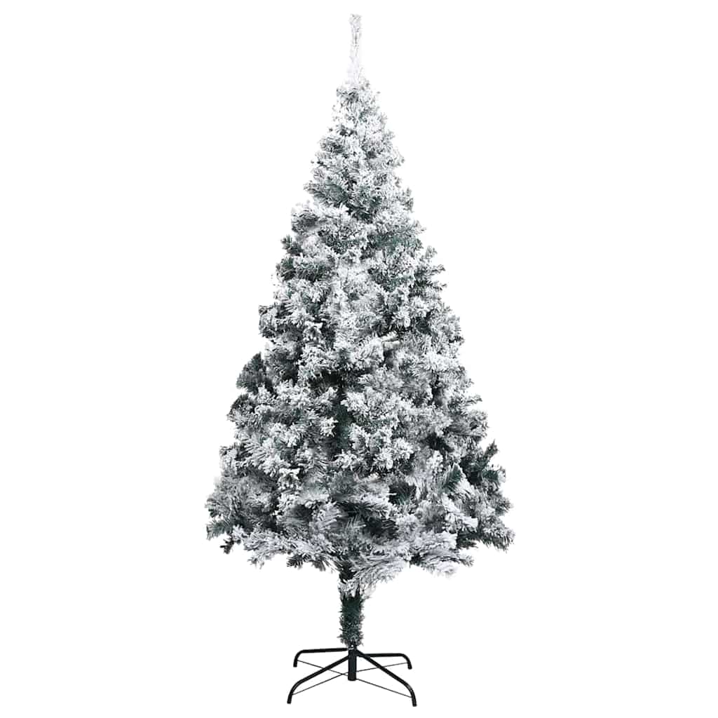 vidaXL Künstlicher vorbeleuchteter Weihnachtsbaum Grün 400 cm PVC