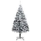 vidaXL Künstlicher vorbeleuchteter Weihnachtsbaum Grün 400 cm PVC