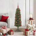vidaXL Künstlicher Weihnachtsbaum mit 150 LEDs mit Ständer Grün 120 cm