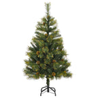 vidaXL Künstlicher klappbarer Weihnachtsbaum mit Tannenzapfen 120 cm