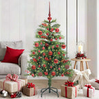 vidaXL Künstlicher Weihnachtsbaum Grün 150 cm PVC und Metall
