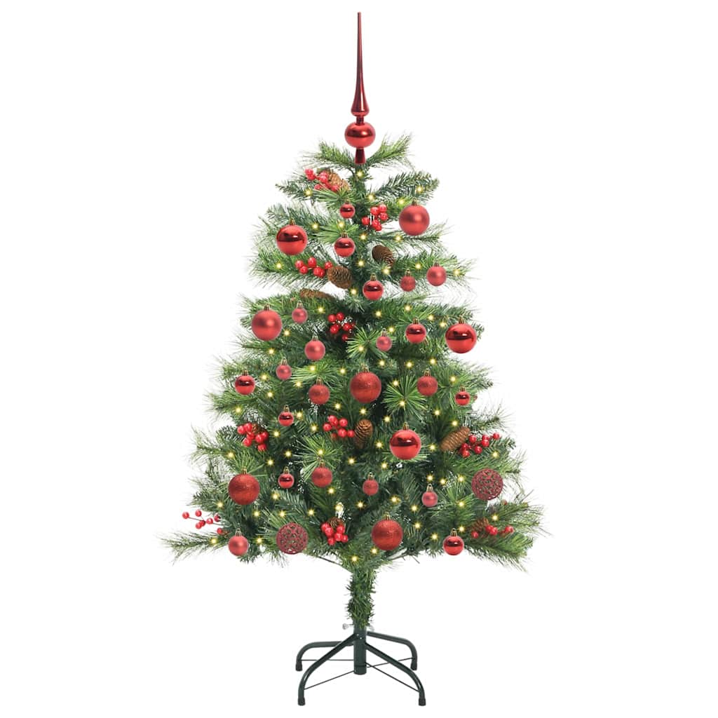 vidaXL Künstlicher Weihnachtsbaum Grün 150 cm PVC und Metall
