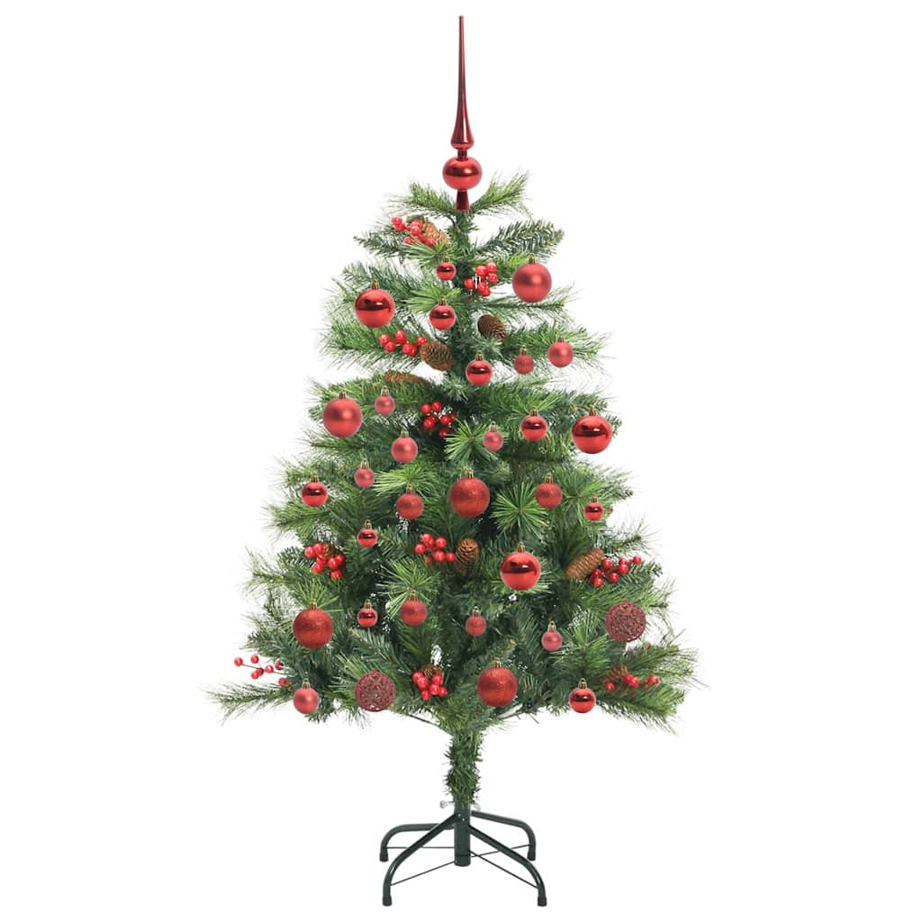 vidaXL Künstlicher Weihnachtsbaum Grün 150 cm PVC und Metall