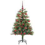 vidaXL Künstlicher Weihnachtsbaum Grün 150 cm PVC und Metall