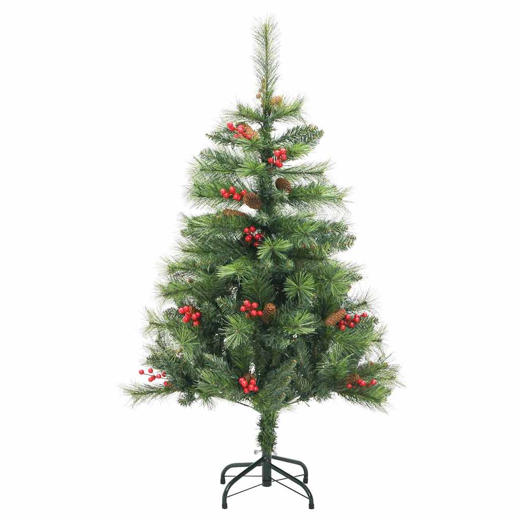 vidaXL Künstlicher Weihnachtsbaum Grün 150 cm PVC und Metall