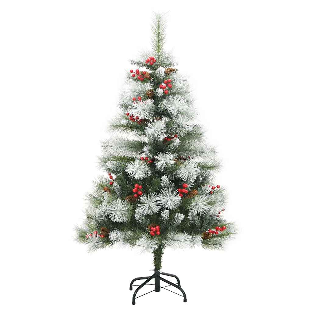 vidaXL Künstlicher Weihnachtsbaum Grün und Weiß 150 cm