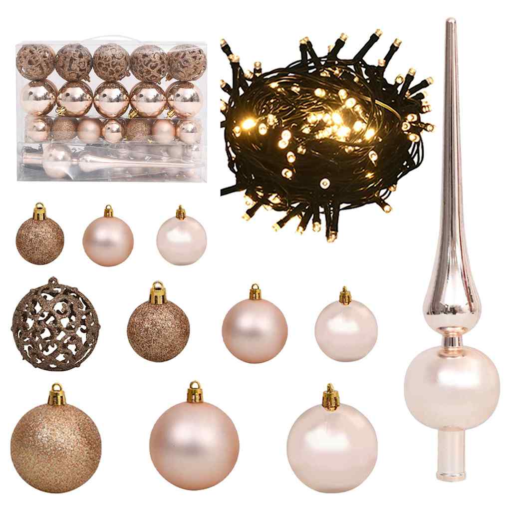 vidaXL Künstlicher schlanker Weihnachtsbaum Grün und Weiß 120 cm