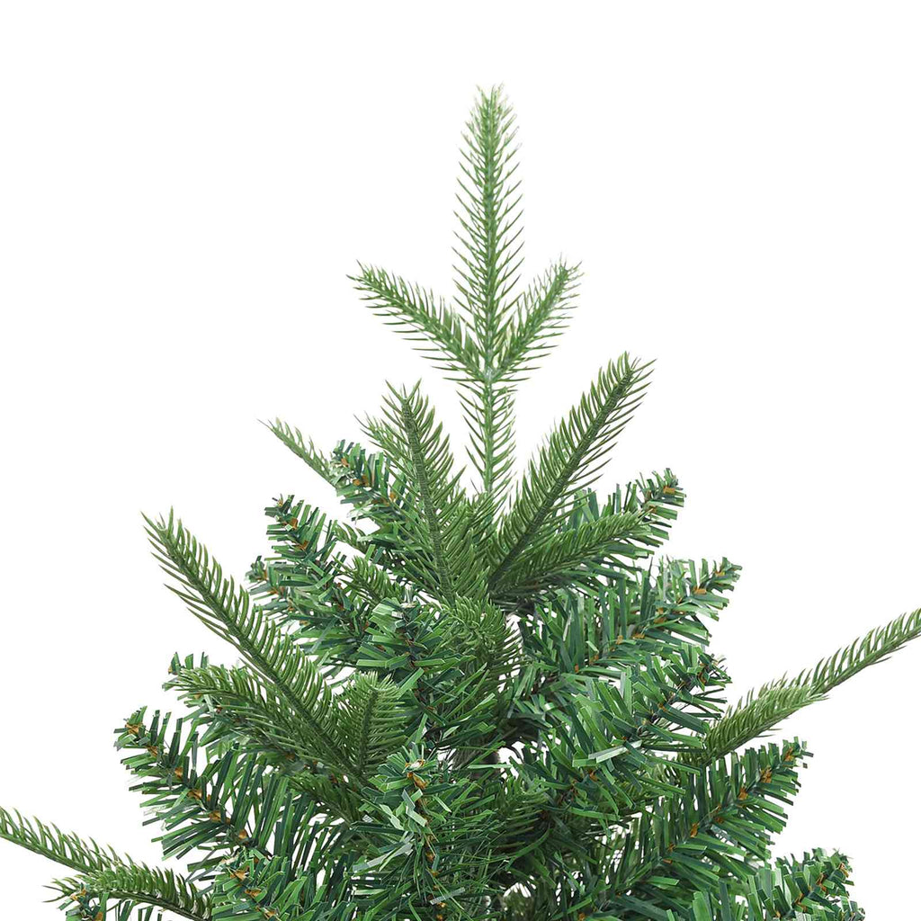 vidaXL Künstlicher vorbeleuchteter Weihnachtsbaum Grün 180 cm