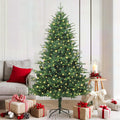 vidaXL Künstlicher vorbeleuchteter Weihnachtsbaum Grün 180 cm