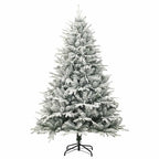 vidaXL Künstlicher vorbeleuchteter Weihnachtsbaum mit Kugelset Grün