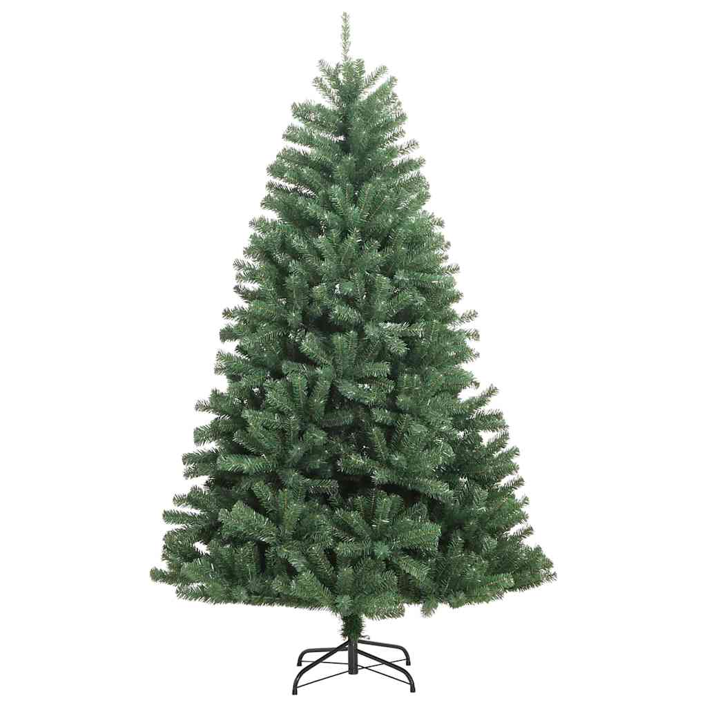 vidaXL Künstlicher klappbarer Weihnachtsbaum mit 300 LEDs Grün 210 cm