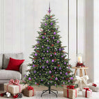 vidaXL Künstlicher Weihnachtsbaum mit 300 LEDs Grün 210 cm