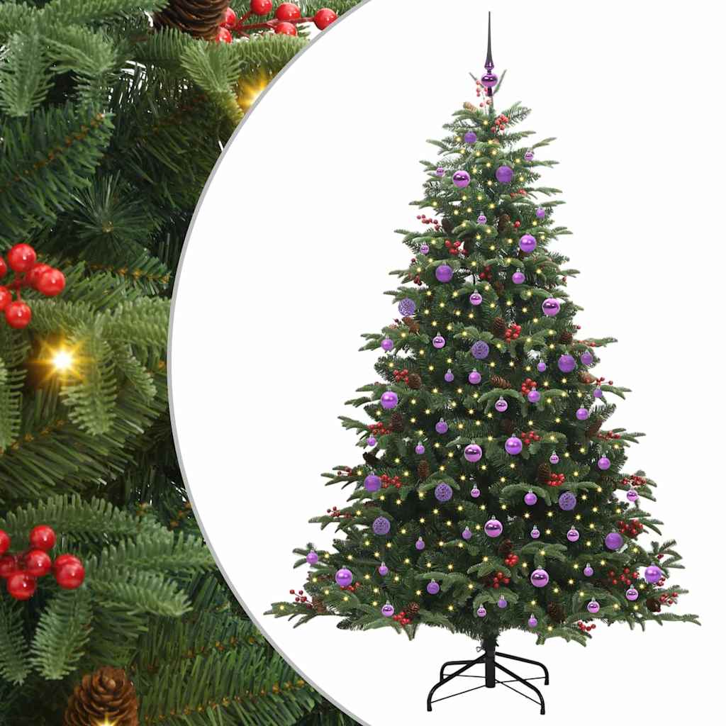 vidaXL Künstlicher Weihnachtsbaum mit 300 LEDs Grün 210 cm