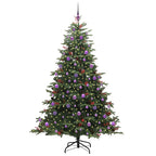 vidaXL Künstlicher Weihnachtsbaum mit 300 LEDs Grün 210 cm