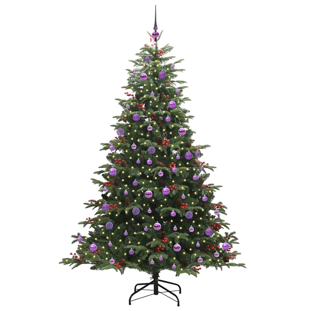 vidaXL Künstlicher Weihnachtsbaum mit 300 LEDs Grün 210 cm