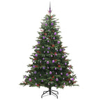 vidaXL Künstlicher Weihnachtsbaum mit 300 LEDs Grün 210 cm