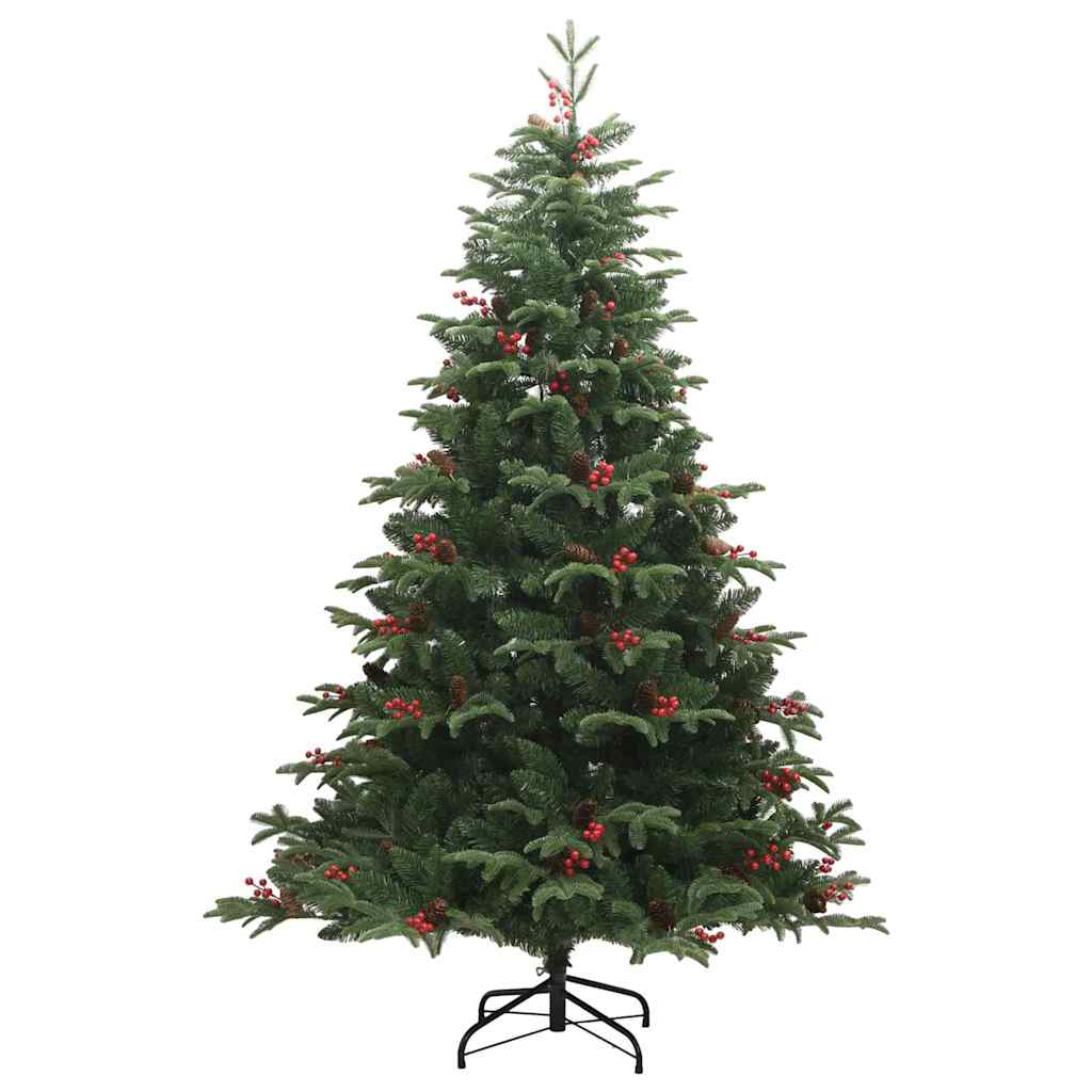 vidaXL Künstlicher Weihnachtsbaum mit 300 LEDs Grün 210 cm