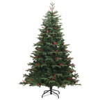 vidaXL Künstlicher Weihnachtsbaum mit 300 LEDs Grün 210 cm