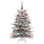 vidaXL Künstlicher klappbarer Weihnachtsbaum Weiß 120 cm PE und PVC
