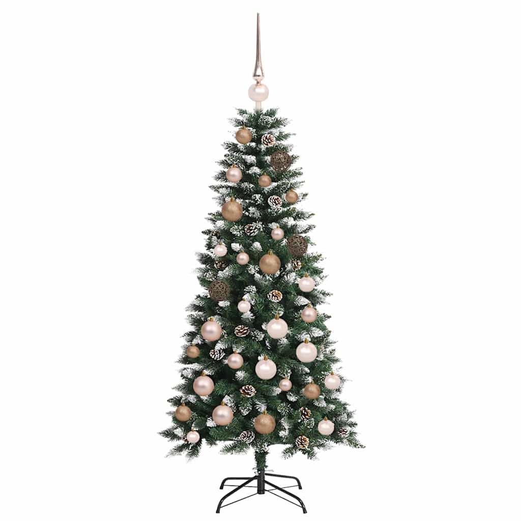 vidaXL Künstlicher Weihnachtsbaum mit 150 LEDs mit Ständer Grün 120 cm