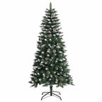 vidaXL Künstlicher Weihnachtsbaum mit 150 LEDs mit Ständer Grün 120 cm