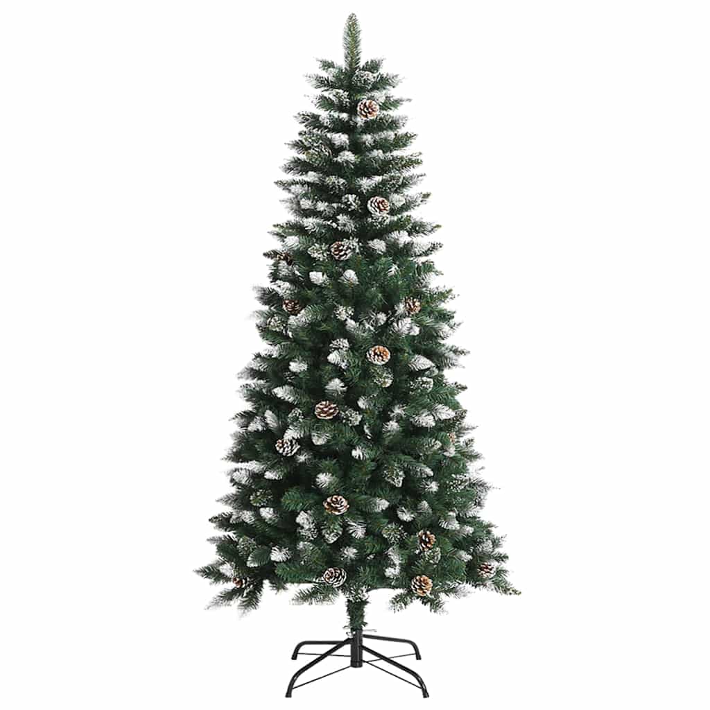 vidaXL Künstlicher Weihnachtsbaum mit 150 LEDs mit Ständer Grün 120 cm