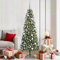 vidaXL Künstlicher Weihnachtsbaum mit 300 LEDs mit Ständer Grün 180 cm