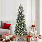 vidaXL Künstlicher Weihnachtsbaum mit 300 LEDs mit Ständer Grün 180 cm