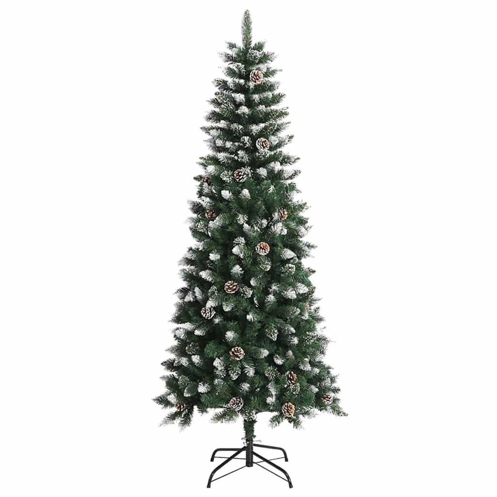 vidaXL Künstlicher Weihnachtsbaum mit 300 LEDs mit Ständer Grün 180 cm