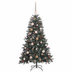 vidaXL Künstlicher Weihnachtsbaum Grün 150 cm PVC, Plastik und Stahl