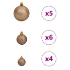 vidaXL Künstlicher Weihnachtsbaum Grün 150 cm PVC, Plastik und Stahl