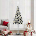 vidaXL Weihnachtsbaum mit 300 LEDs Weiß 180 cm PE und Stahl